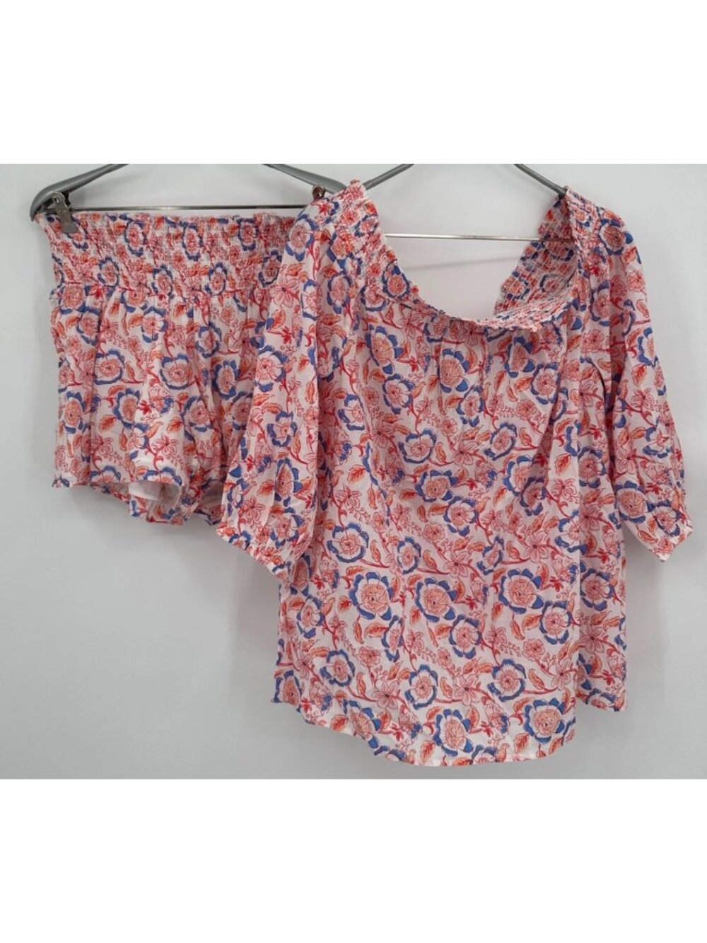 Vineyard Vines 100% Cotton Floral 2-Piece Matching Set L Top and M Shorts NEW